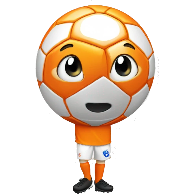 orange soccer emoji