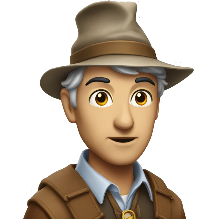 Merlin avec un chapeau emoji