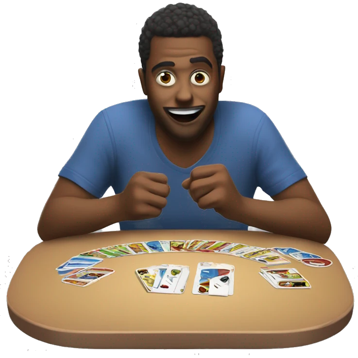 John wicked playing uno emoji