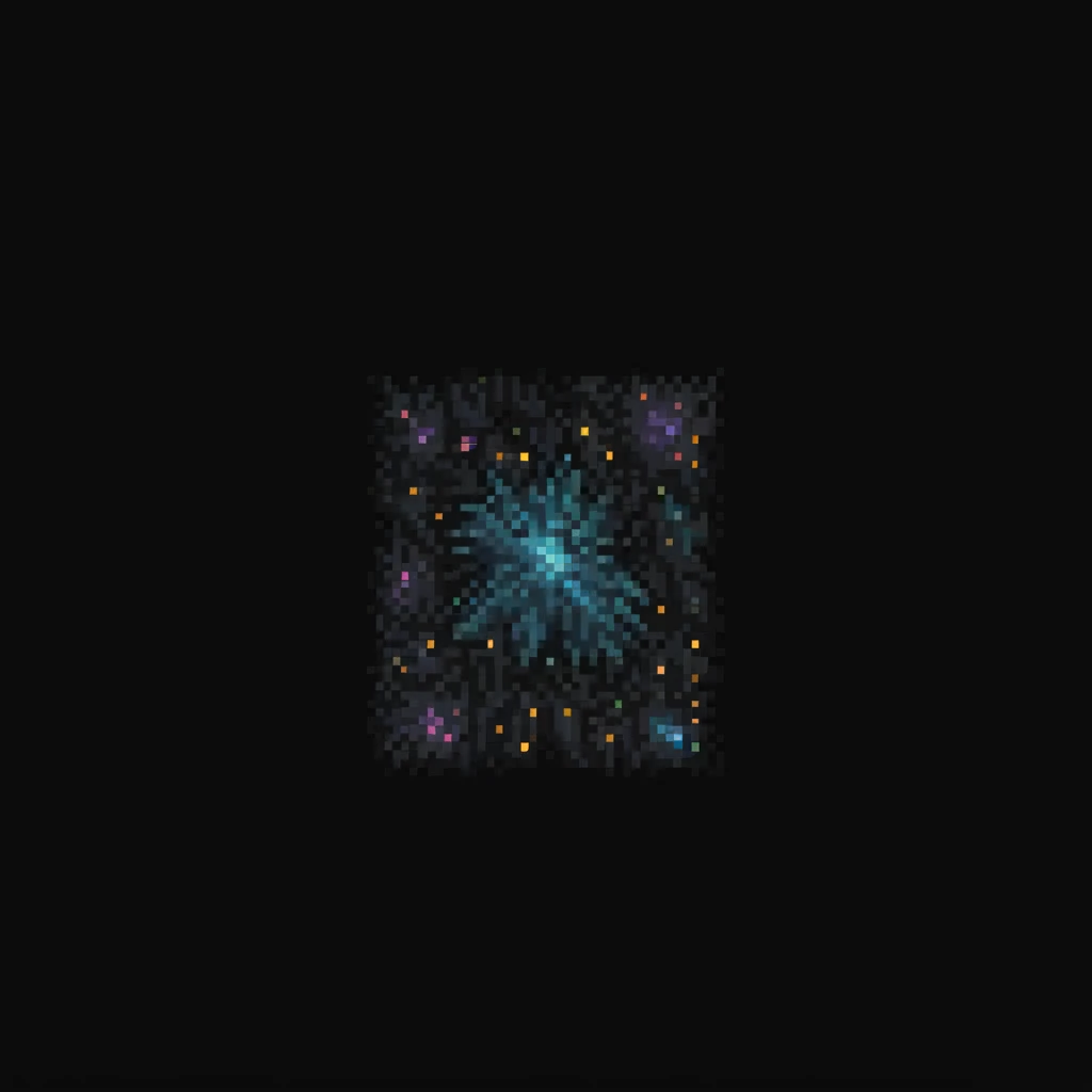 pixel art galaxy, star cluster, cosmic dust emoji