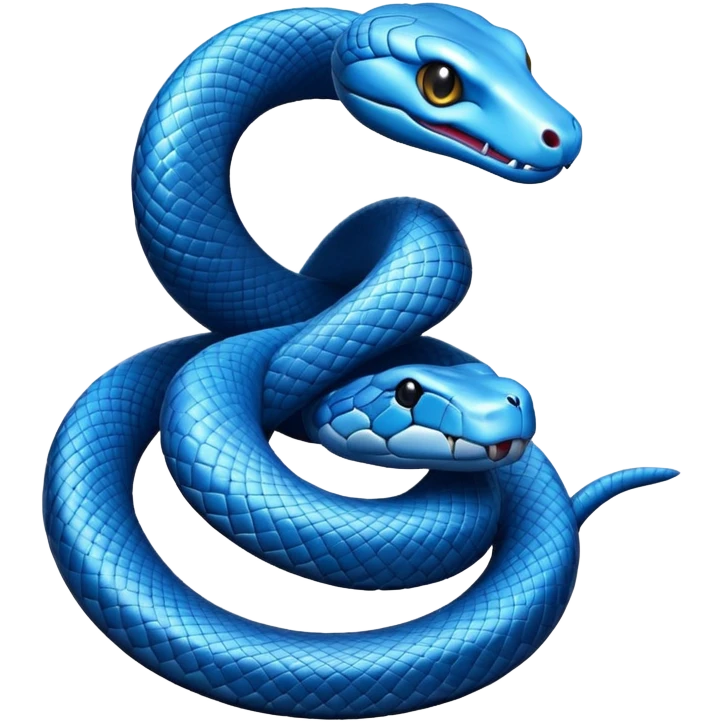 blue snake emoji