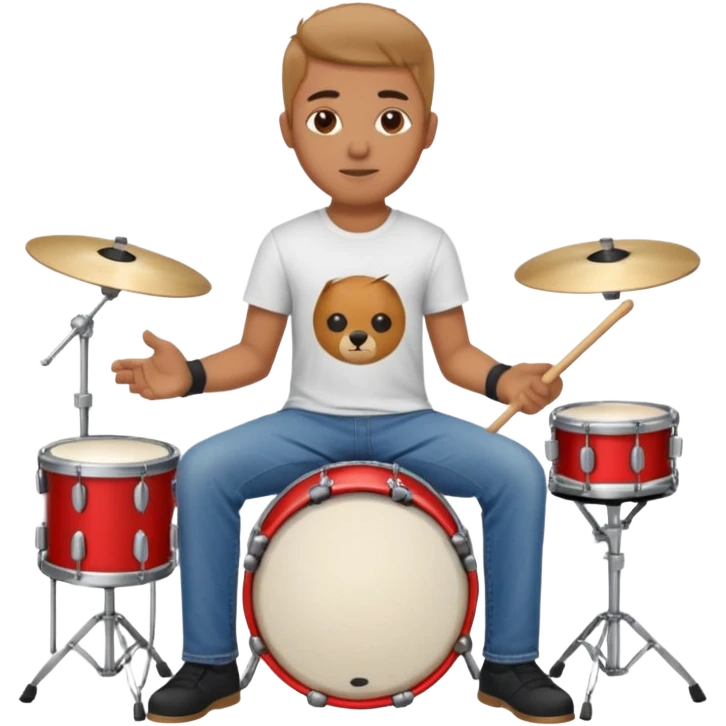 drummer at drum kit emoji