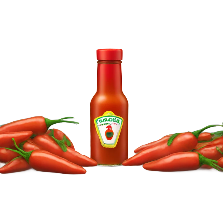 One of Sriracha sauce emoji