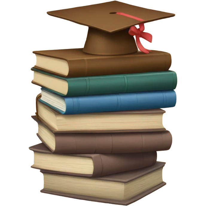 being stack of books with a brown bow emoji