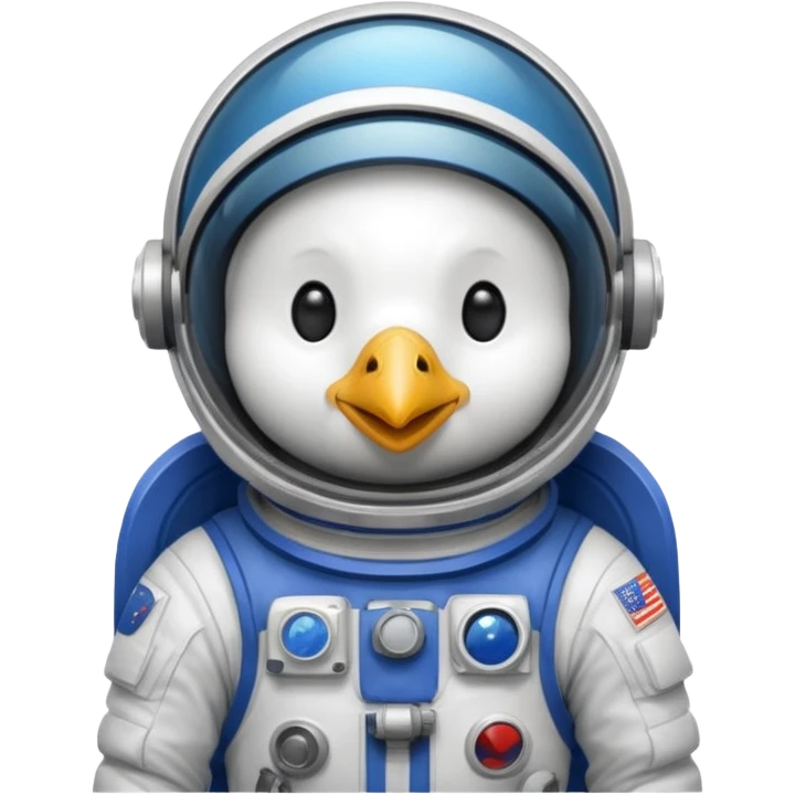sketched chicken astronaut emoji