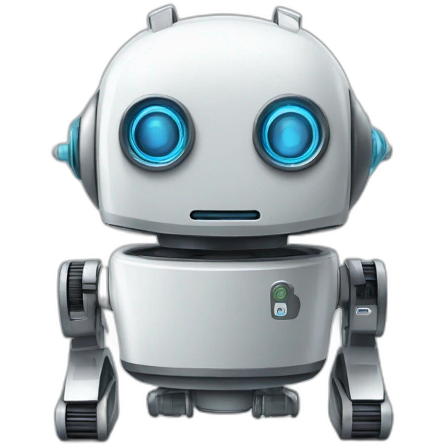 robot aspirateur qui aspire un estomac emoji