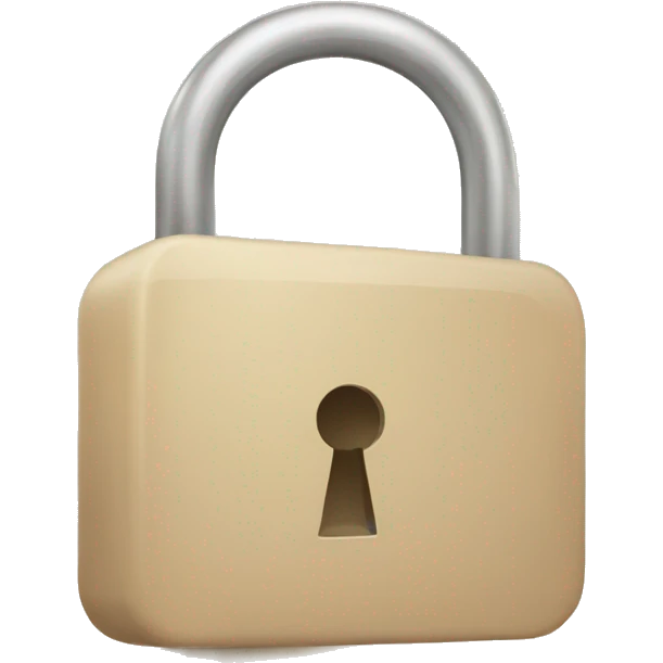 beige lock and key emoji