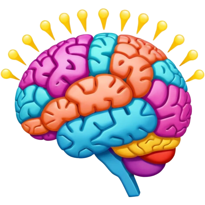 an idea going into a brain emoji