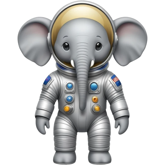 elephant in space suit emoji