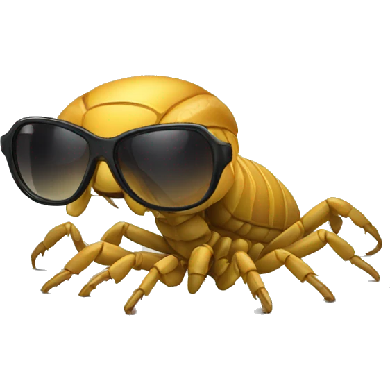 Scorpion with sunglasses emoji