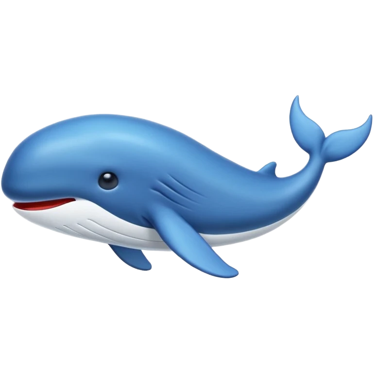 blue whale, apple emoji style emoji