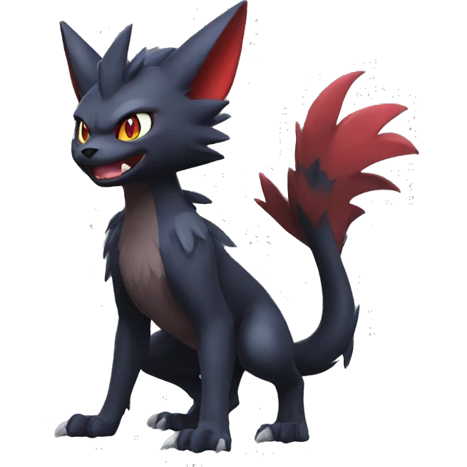 Nargacuga-Litten-Zoroark full body emoji