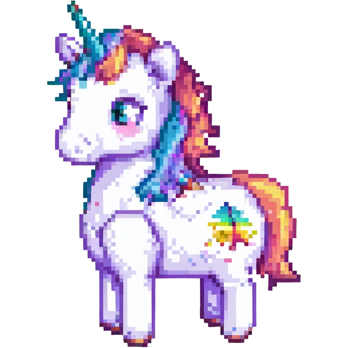 единорог, no background emoji