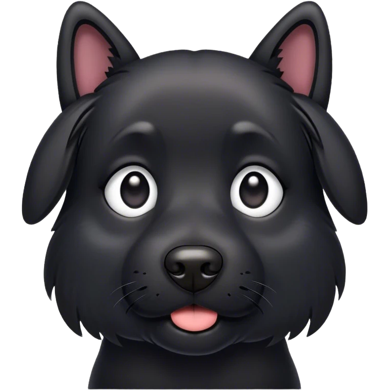 Black dog emoji