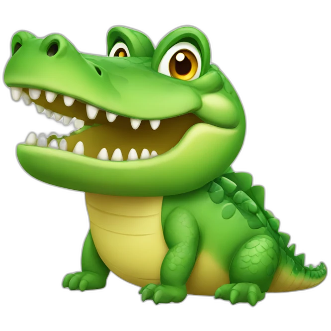 chubby crocodile emoji
