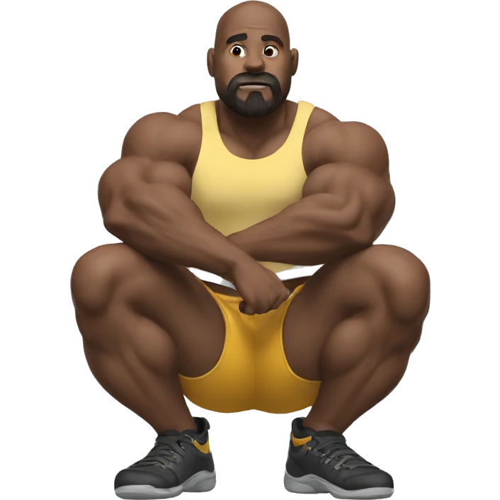 Squat with barbbell emoji