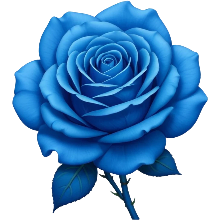 Blue flower like a rose but blue emoji