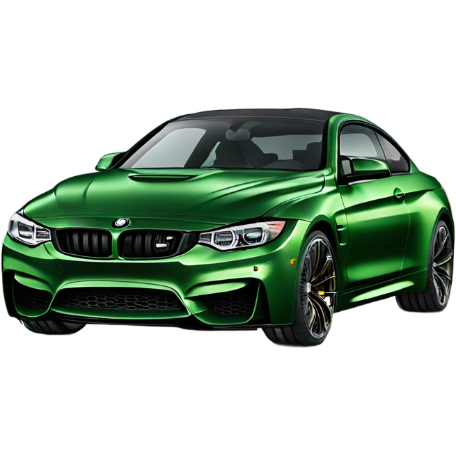 Dark green bmw m4 emoji