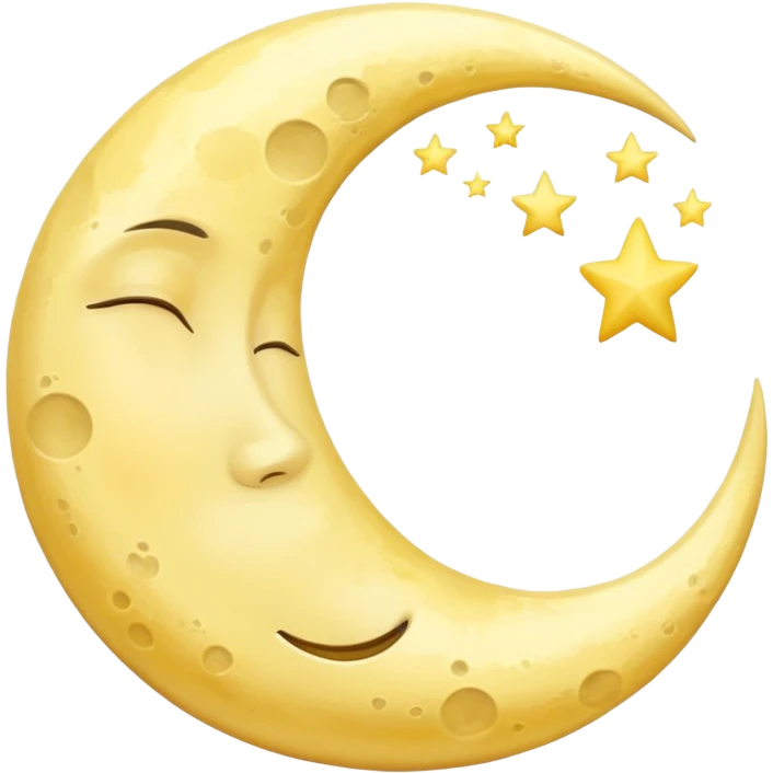 Moon sleeping emoji