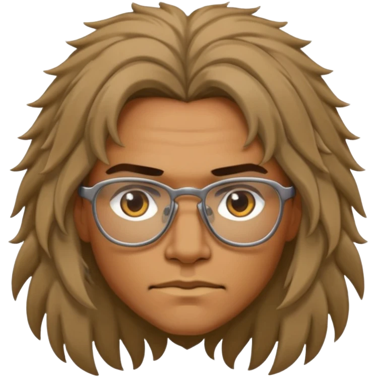 Glasses-Wearing wild Warrior emoji