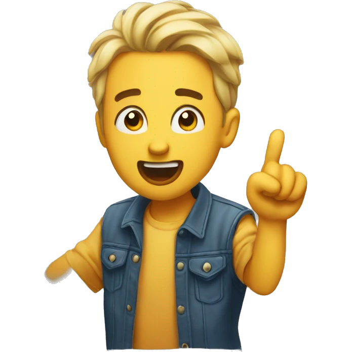amazed awestruck and pointing down emoji
