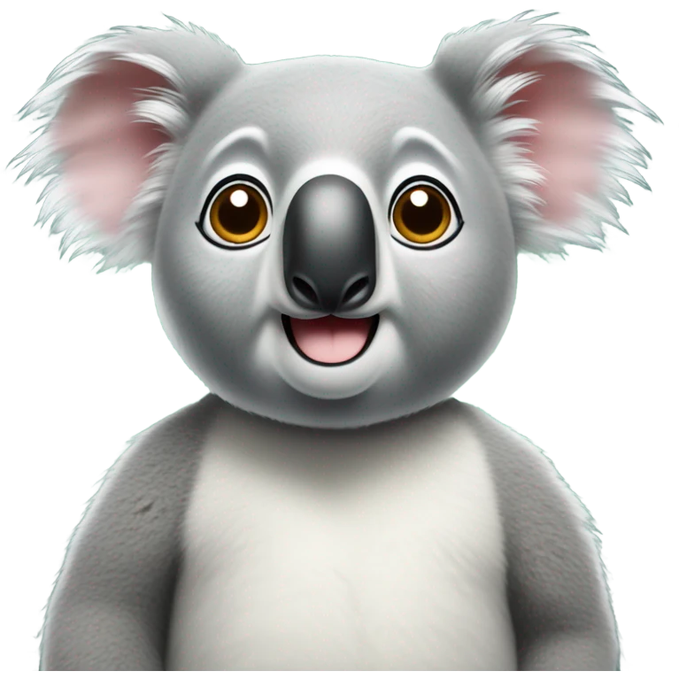 Koala bear with googly eyes emoji