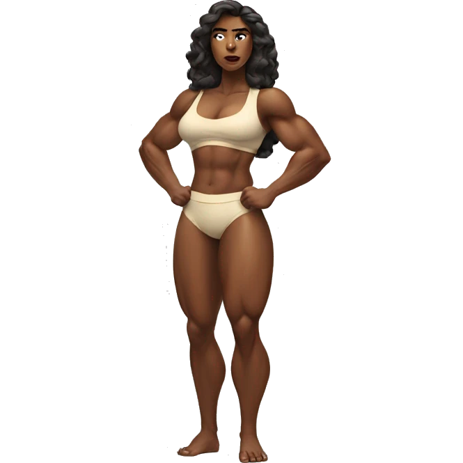 massive gigantic muscular goddess woman strong emoji
