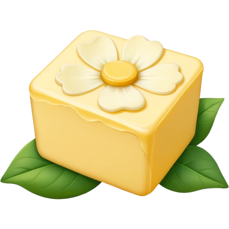 Butter with flower emoji
