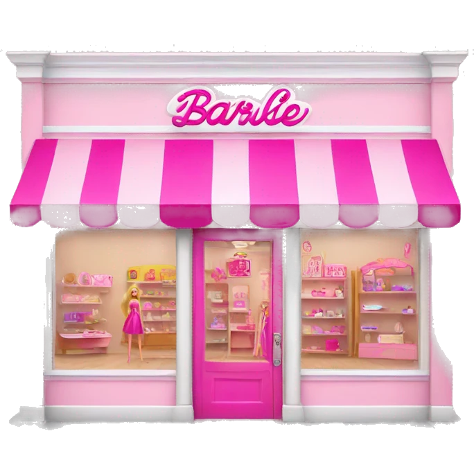 pink barbie shop emoji