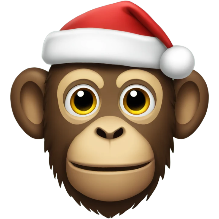 santa monkey emoji
