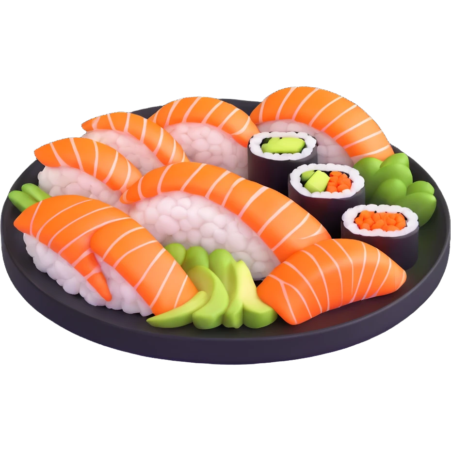 sushi plate emoji