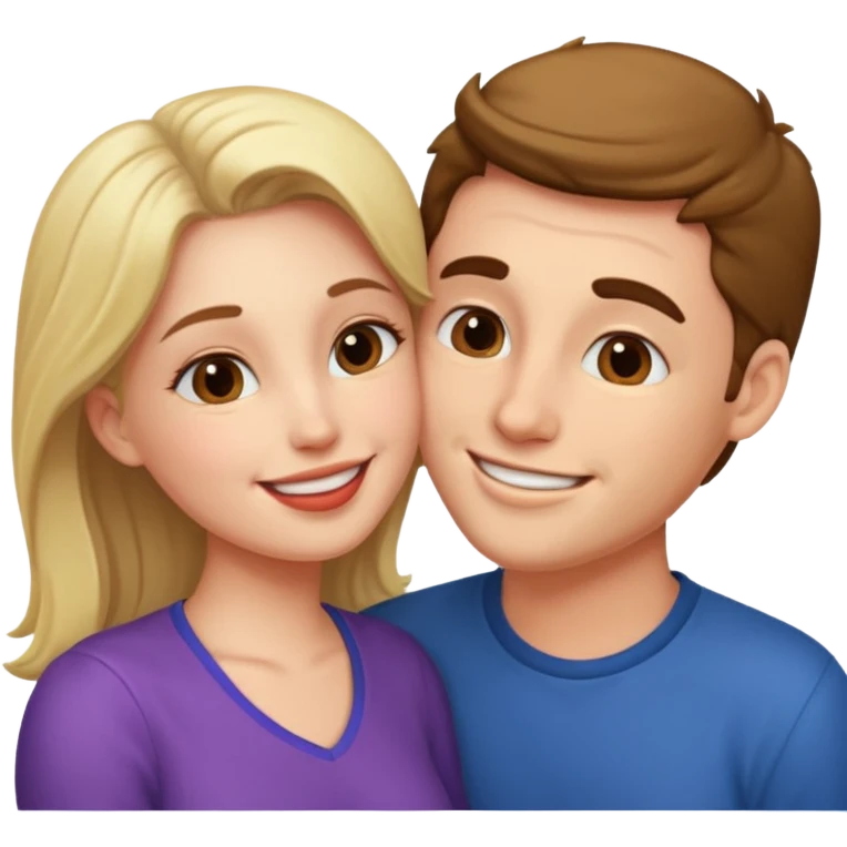 Couple kissing emoji