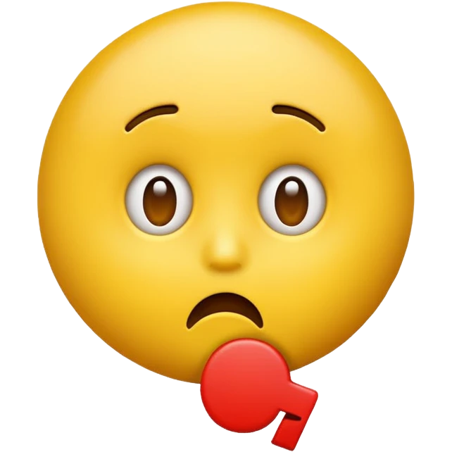 Classic emoji with a red ? and shocked face emoji