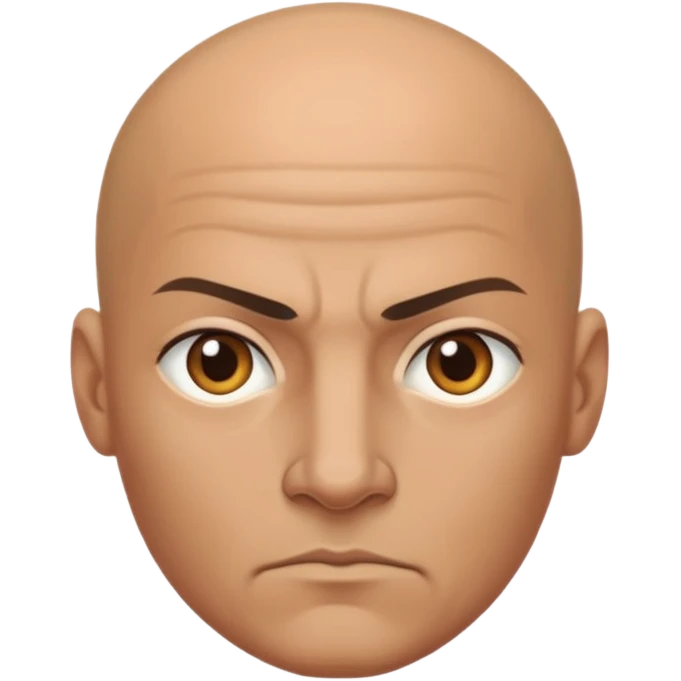 warrior bald  emoji