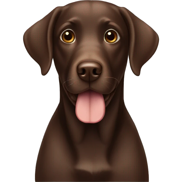 Chocolate Labrador  emoji