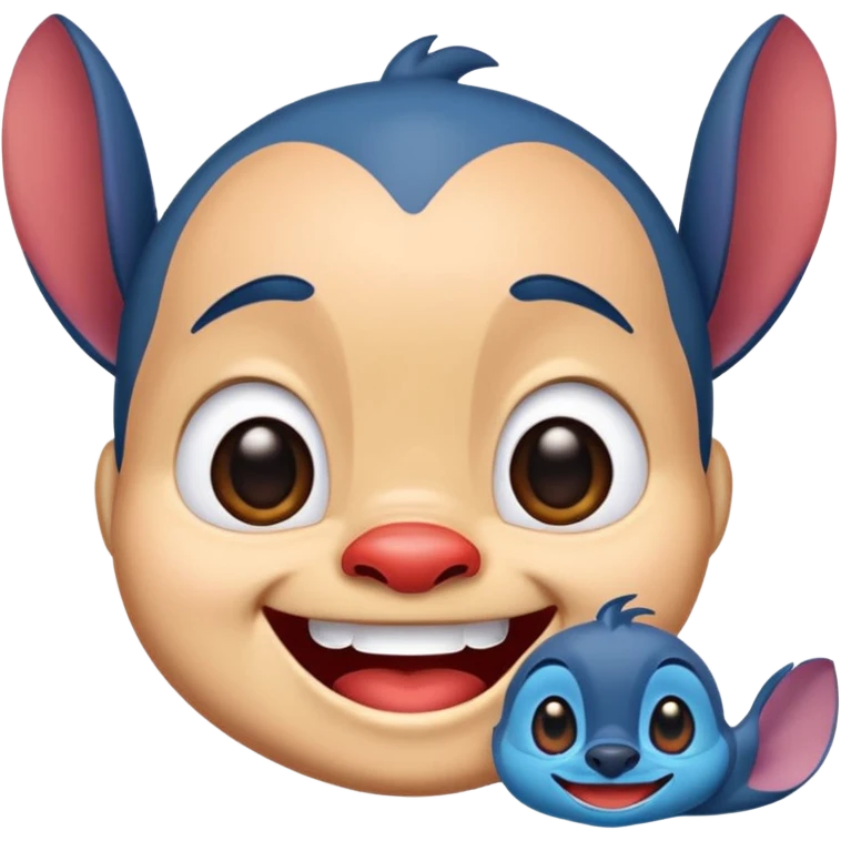 Lilo and Stitch together as a single cute emoji emoji