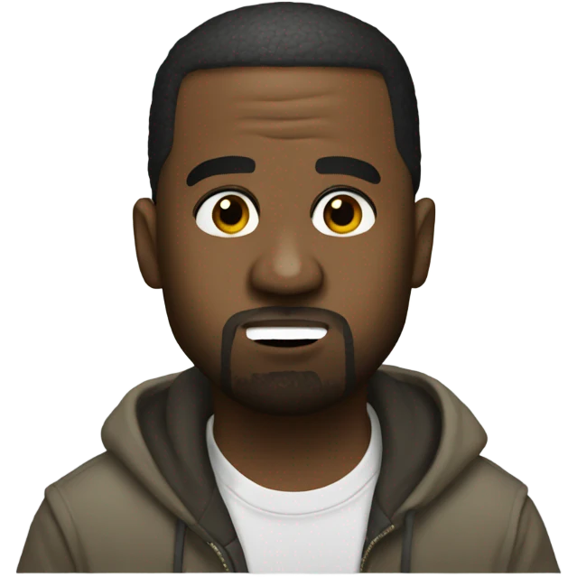 Kanye west rapping emoji