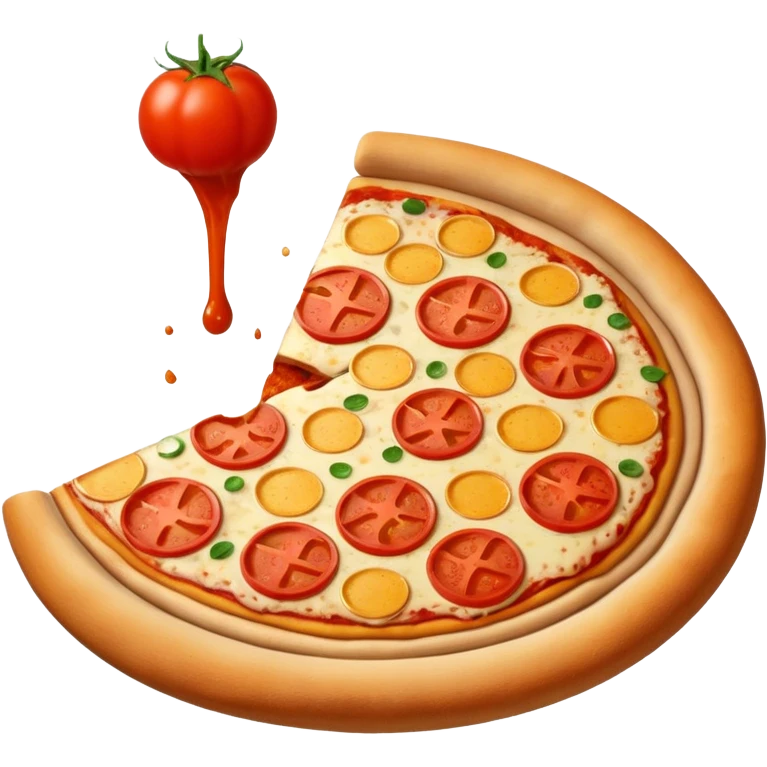 Pizza only tomato sauce  emoji
