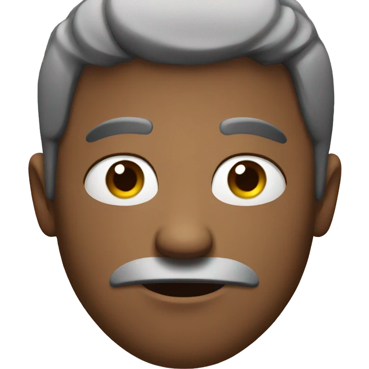 a man with a disapproving face emoji