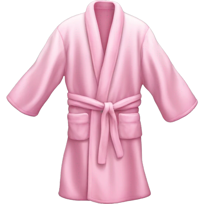 Light pink silk slippers and robe emoji