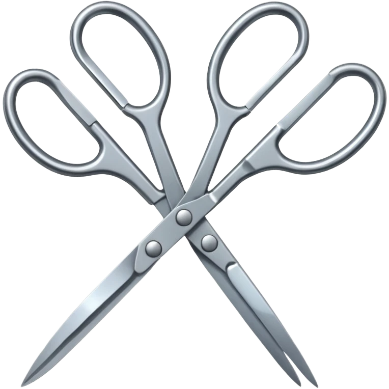 two scissors connecting emoji