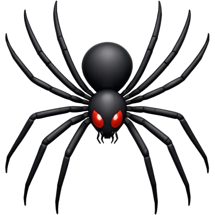 “High-resolution iOS-style spider emoji, centered on bright white background, crisp clean details” emoji