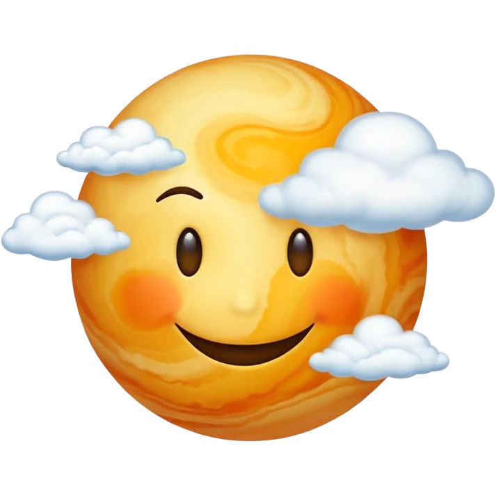 planet venus smiley face emoji