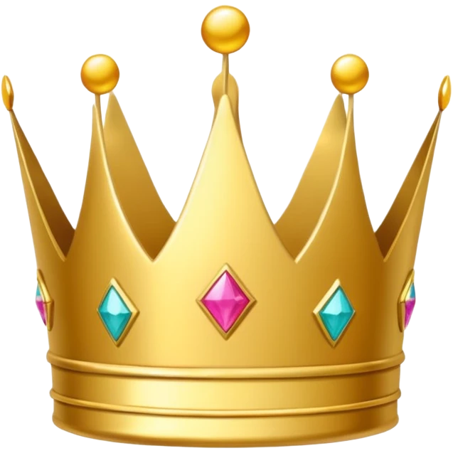 cute simple party crown, minimal, cheerful, suitable for emoji or sticker emoji