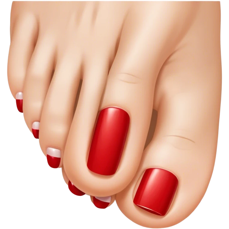 Toenail nail polish emoji