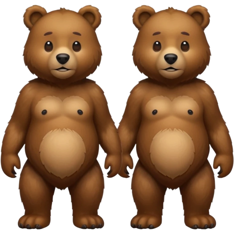 2 Bears , Clone. emoji