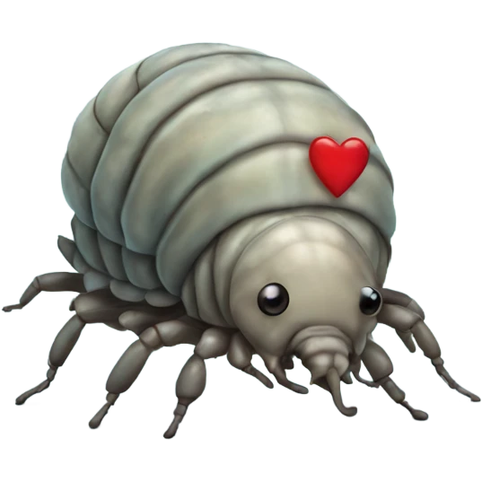 Isopod with heart emoji