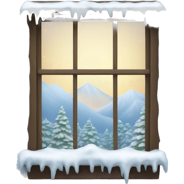 Winter window emoji