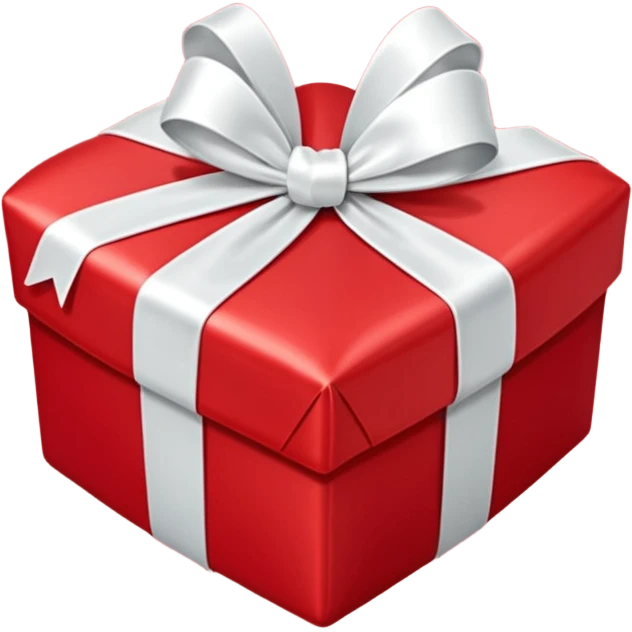 Christmas present heart emoji