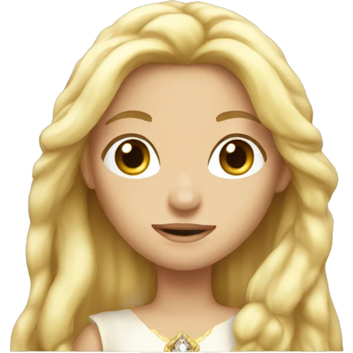 Blonde long haired princess emoji